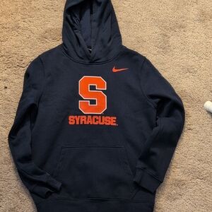 Nike Black and Orange Syracuse Hoodie